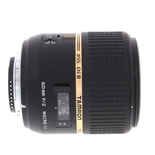 Tamron SP 60mm f/2 (8-Pin) Di II Macro APS-C Lens for Nikon F-