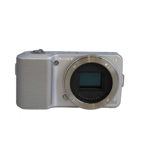 Sony NEX-3 Mirrorless Camera Body, Silver {14.2MP}
