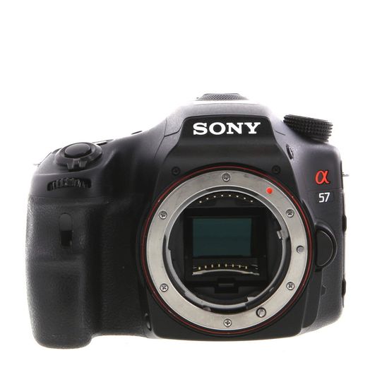 Sony Alpha SLT-a57 DSLR Camera Body, Black {16.1MP}