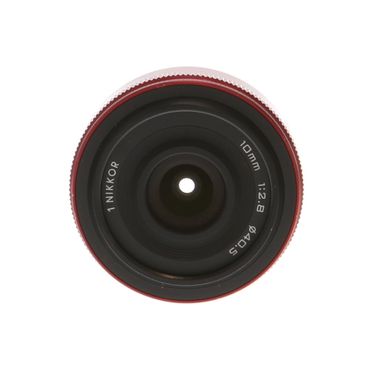 Nikon Nikkor 10mm F/2.8 Red Lens For Nikon 1 System CX Format