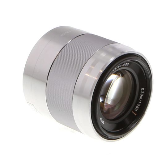 Sony E 50mm f/1.8 OSS Autofocus APS-C Lens for E-Mount, Silver {49
