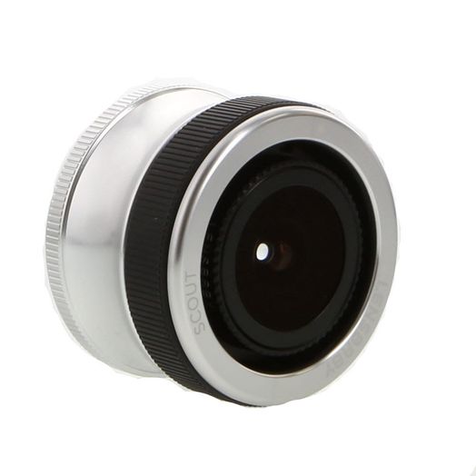 Lensbaby Scout for Nikon F with Fisheye Optic, Silver