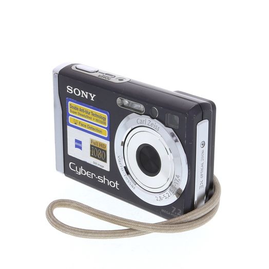 Sony Cyber-Shot DSC-W80 Digital Camera, Black {7.2MP}