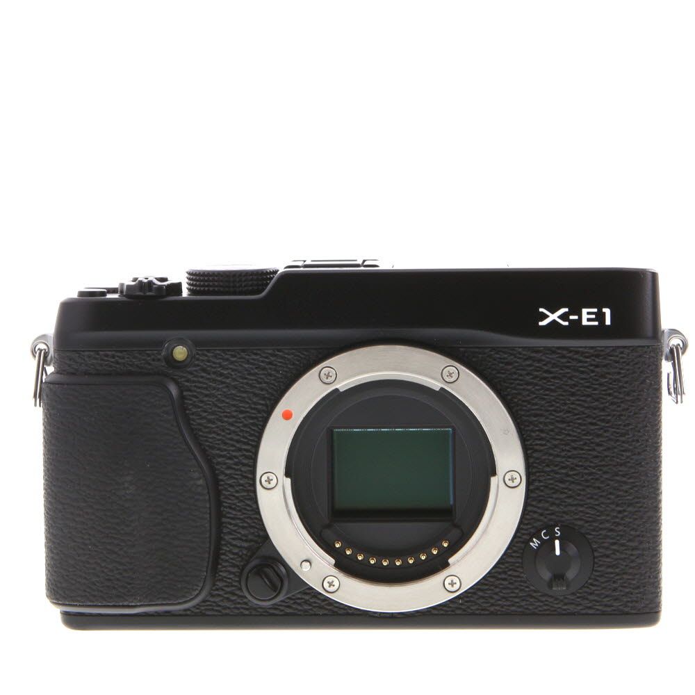 FUJIFILM X-E1 Mirrorless Camera Body, Black {16.3MP}
