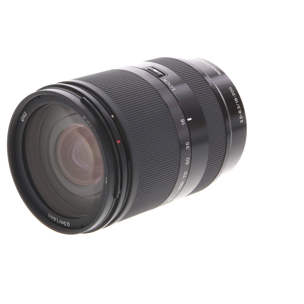 Sony E 18-200mm f/3.5-6.3 LE OSS Autofocus APS-C Lens for E-Mount, Black | 62 | SEL18200LE