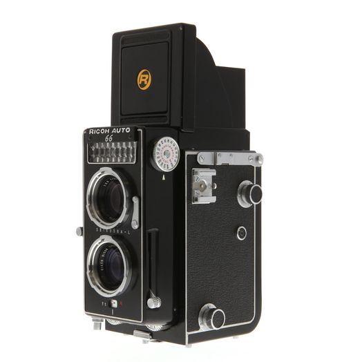 Ricoh Auto 66 TLR 120mm Film Camera, Riken Seikosha lens f/3.5, Twin Lens Reflex