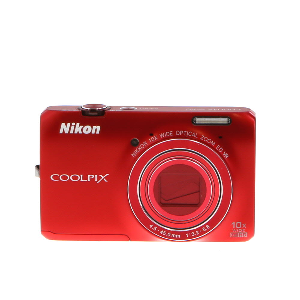 Nikon Coolpix S6300 Digital Red