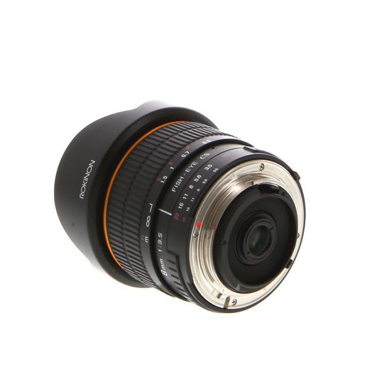 Rokinon 8mm f/3.5 Fisheye Aspherical CS Manual APS-C Lens for