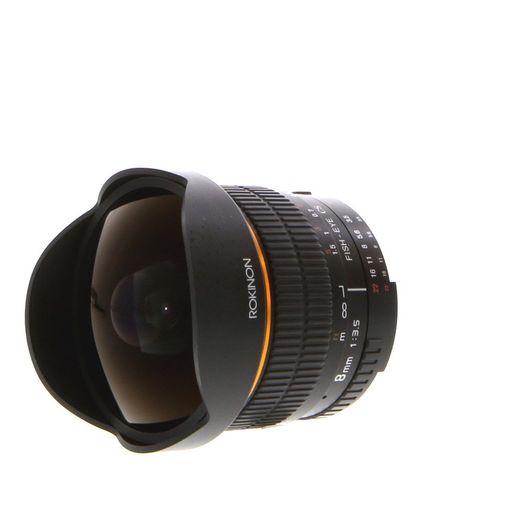 Rokinon 8mm f/3.5 Fisheye Aspherical CS Manual APS-C Lens for