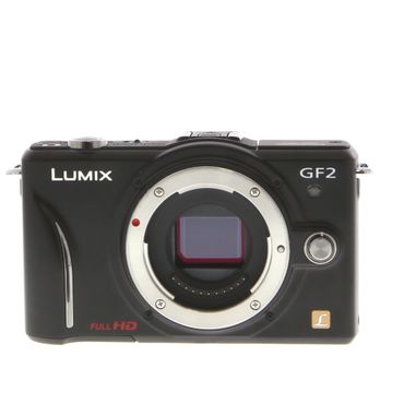 Panasonic Lumix DMC-GF2 Mirrorless MFT (Micro Four Thirds) Camera Body, Black