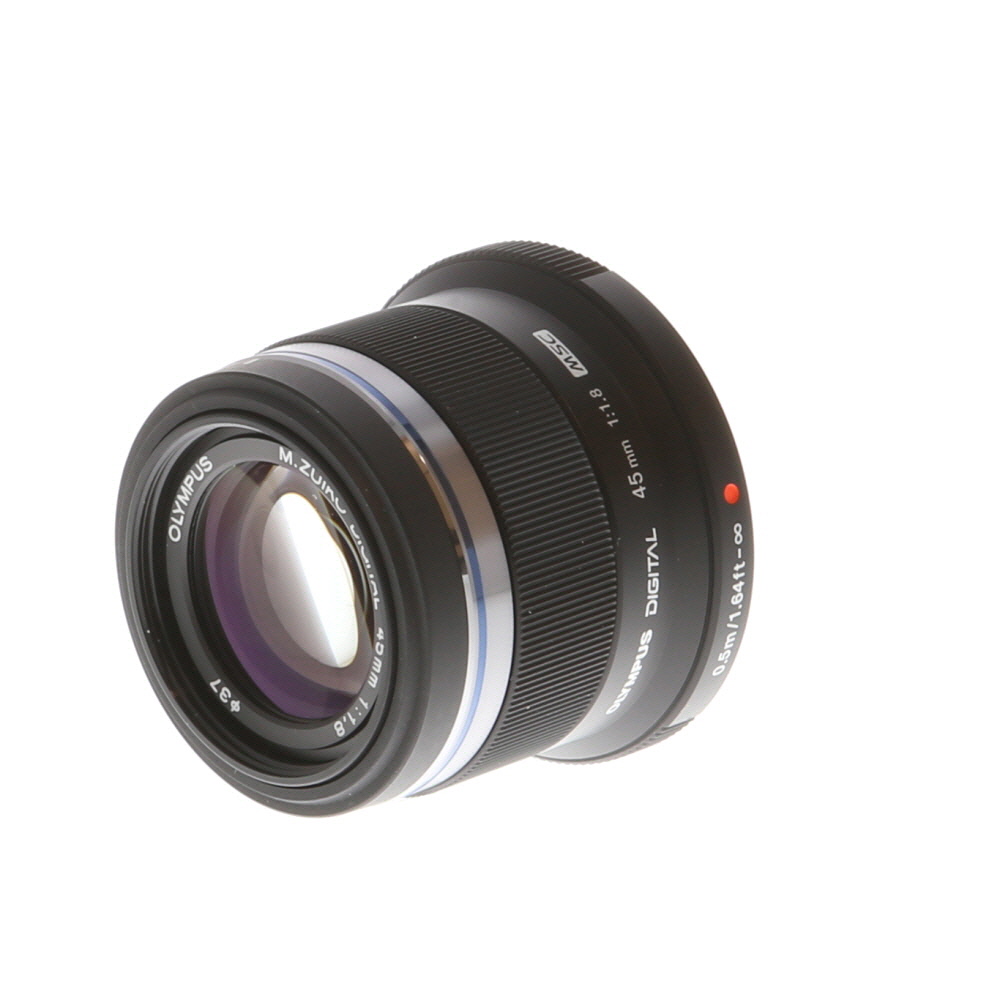 Olympus 45mm f/1.8 M.Zuiko Digital MSC Autofocus Lens for MFT (Micro Four Thirds) Black | 37