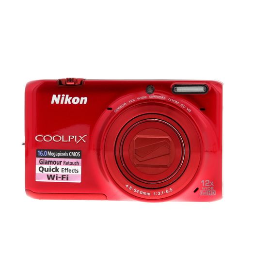 Nikon Coolpix S6500 Digital Camera, Red {16MP}