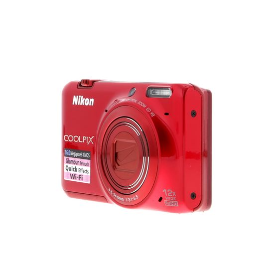 Nikon Coolpix S6500 Digital Camera, Red {16MP}