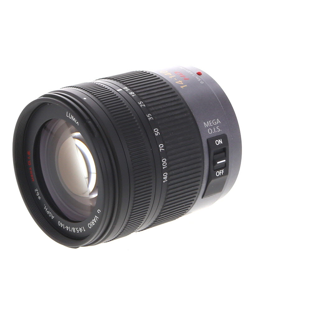 Panasonic Lumix G Vario 14-140mm f/4-5.8 ASPH. HD Mega O.I.S. Lens for MFT (Micro Four Thirds) /Dark