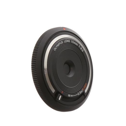 Olympus 15mm f/8 Manual Focus Lens/Body Cap for MFT (Micro Four