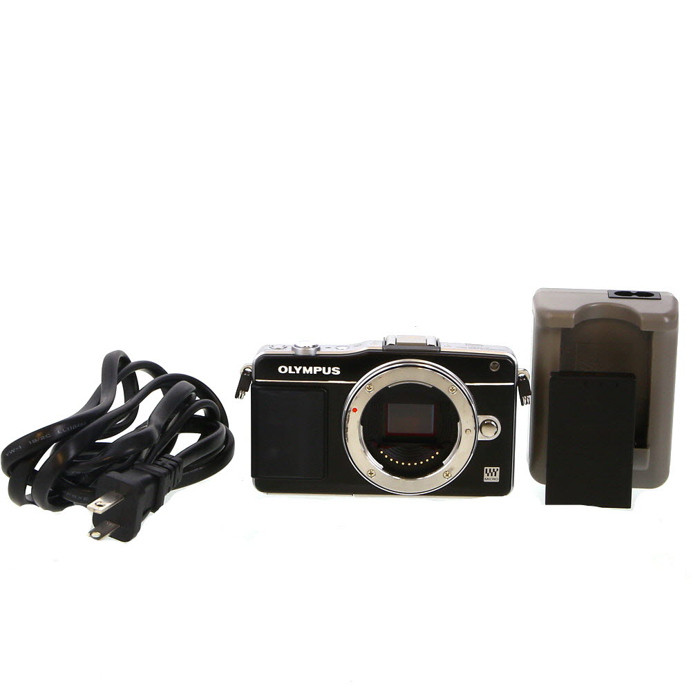 Olympus PEN Mini E-PM2 Mirrorless MFT (Micro Four Thirds) Camera Body, Black