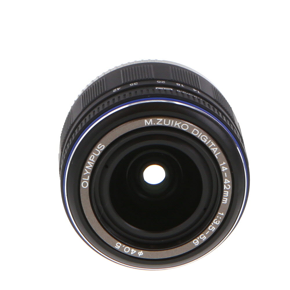Olympus 14-42mm f/3.5-5.6 ED M.Zuiko Autofocus Lens for MFT (Micro Four Thirds), Black