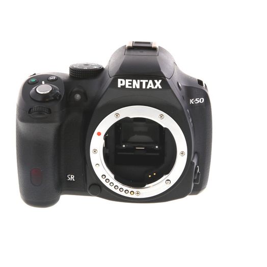 Pentax K-50 DSLR Camera Body, Black {16.3MP}