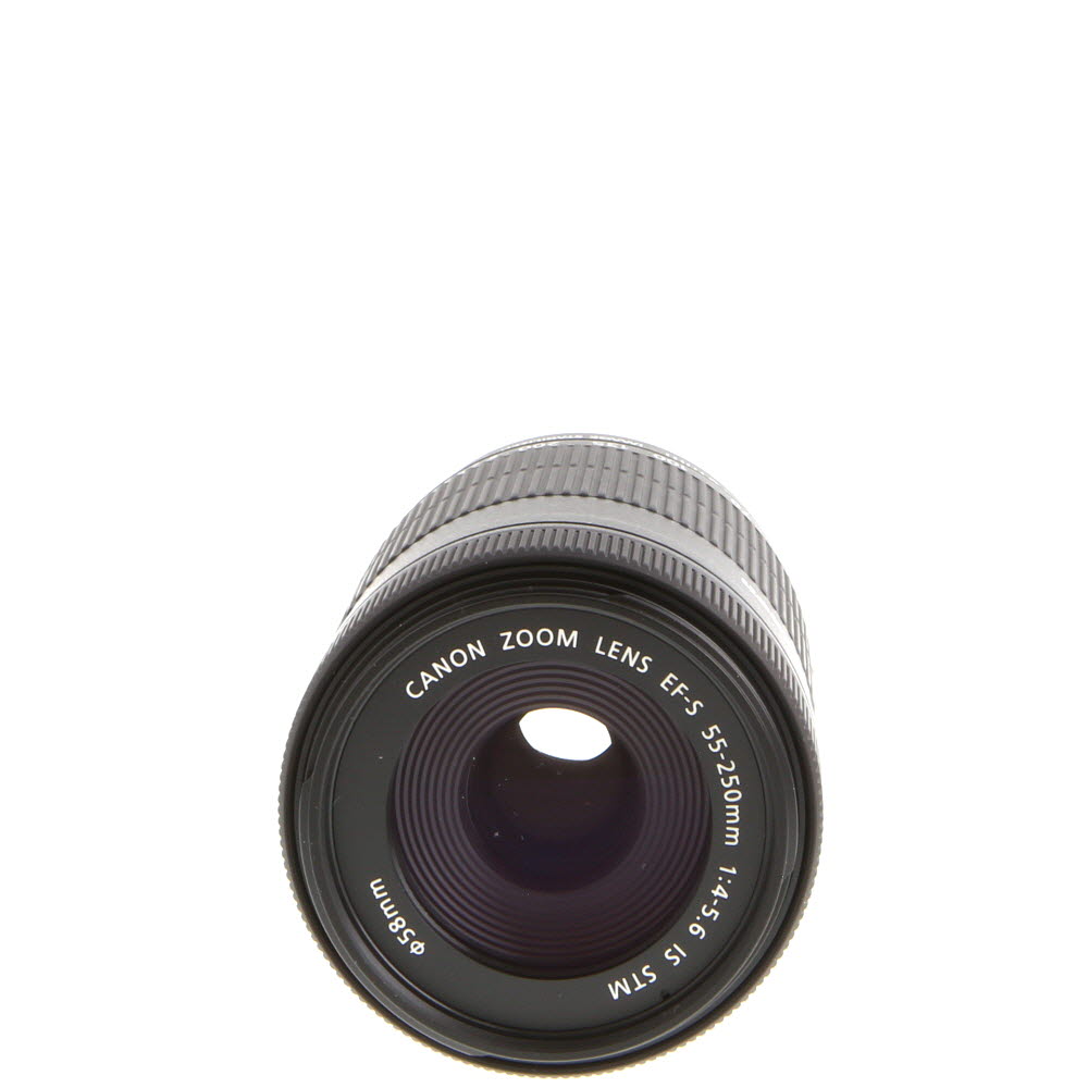 Canon EF-S 55-250mm f/4-5.6 IS STM Autofocus APS-C Lens, Black
