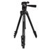 Manfrotto 7301YB Aluminum Tripod with Quick Release Clamp Integrated 3-Way Head, Center Column, 4-Section, Black, 14.2-56.3 in.   thumbnail