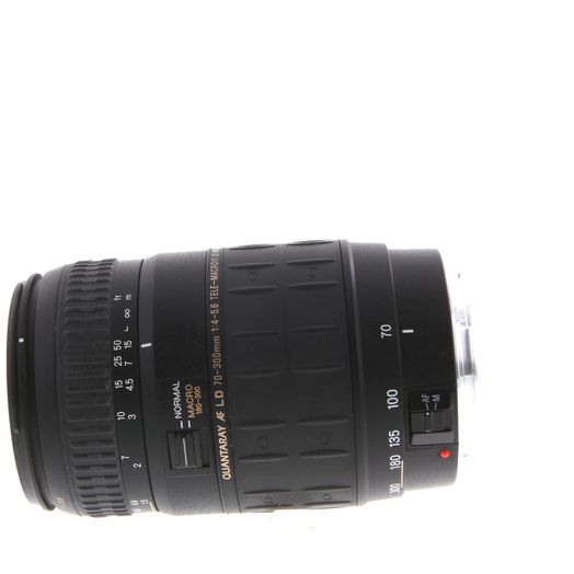 Quantaray 70-300mm F/4-5.6 LD Tele-Macro Lens For Canon EF Mount {62