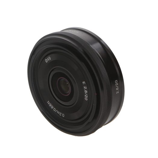 Sony E 20mm f/2.8 Autofocus APS-C Lens for E-Mount, Black {49