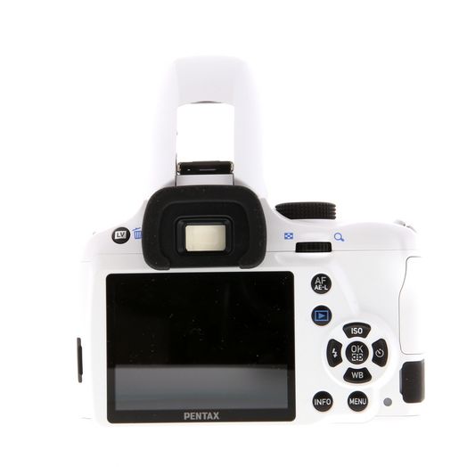 Pentax K-50 DSLR Camera, White with Black Grips {16.3MP} with 18-135mm