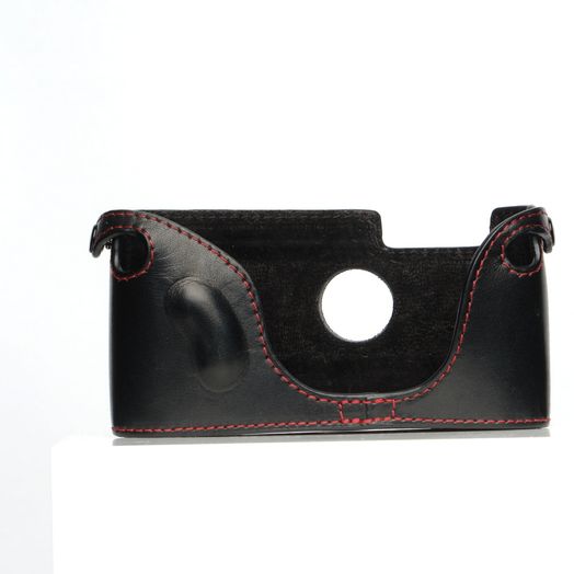 Mr. Zhou Black Leather Half Case (Canon P)