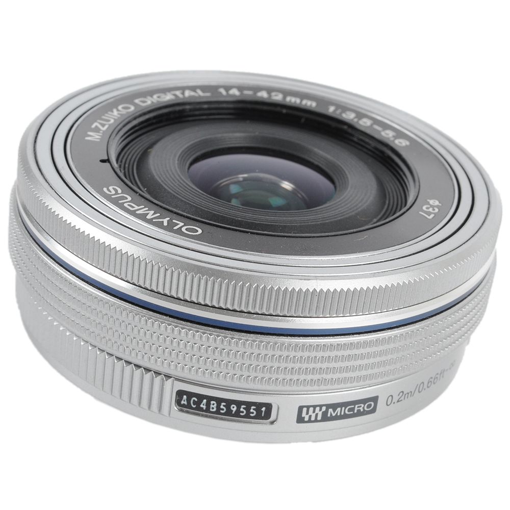 Olympus 14-42mm F/3.5-5.6 M.Zuiko EZ ED MSC Silver Autofocus Lens