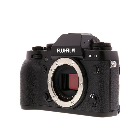 FUJIFILM X-T1 Mirrorless Camera Body, Black {16.3MP} with EF-X8 Flash