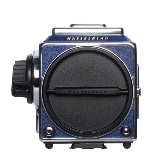 訳あり Hasselblad 501CM &A12マガジン Hasselblad 501CM Medium Format Camera Body, Chrome / Blue