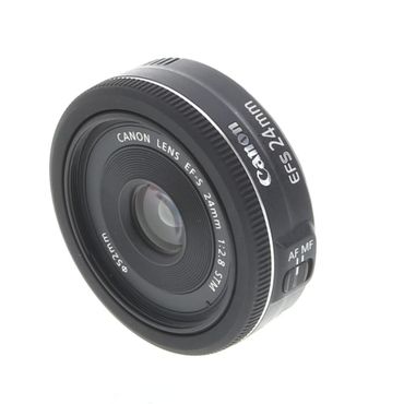 Canon EF-S 24mm f/2.8 STM Autofocus APS-C Lens, Black