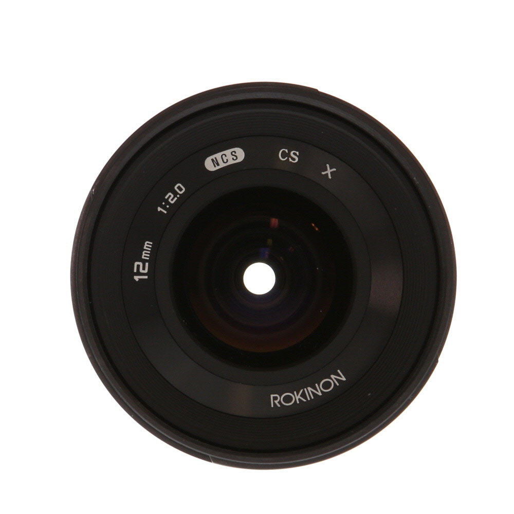 Rokinon 12mm f/2 NCS CS Manual Focus Lens for Fujifilm X-Mount, Black