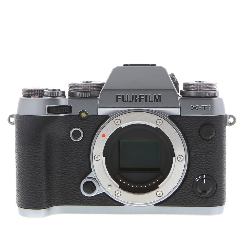 FUJIFILM X-T1 Mirrorless Camera Body, Graphite Silver {16.3MP