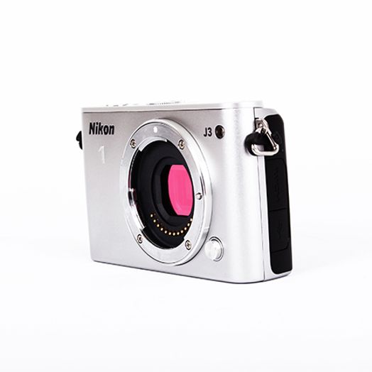 Nikon 1 J3 Mirrorless Camera Body, Silver {14.2MP}