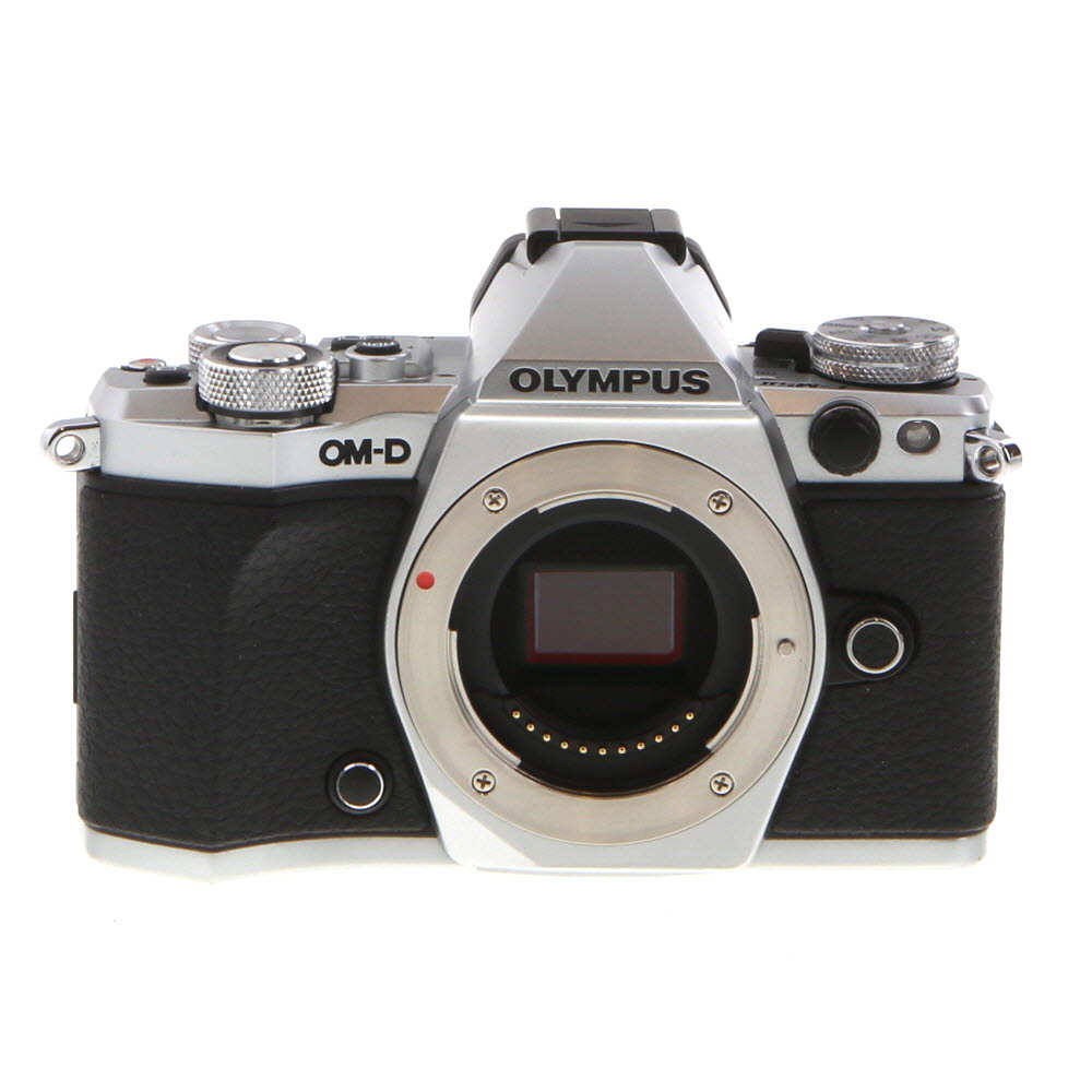 Olympus OM-D E-M5 Mark II Mirrorless MFT (Micro Four Thirds) Camera Body, Silver | 16.1MP | w/ FL-LM3 Flash
