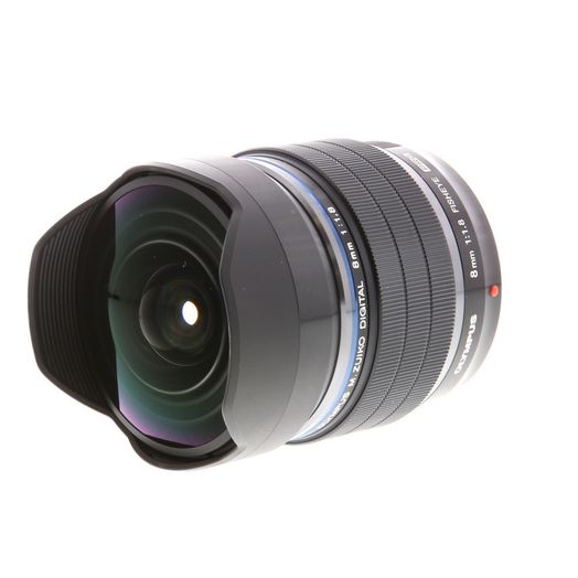 Olympus 8mm F/1.8 M.Zuiko Fisheye Pro Autofocus Lens For Micro