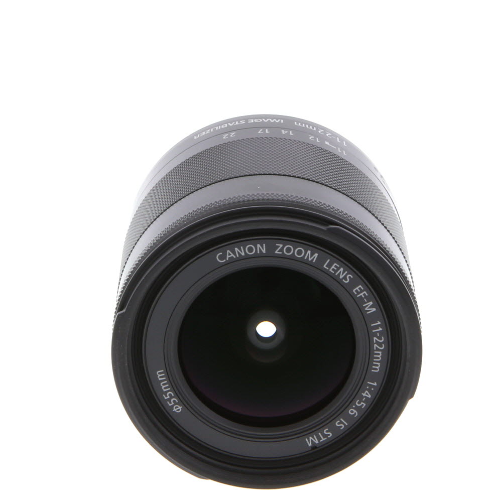 Canon 11-22mm f/4-5.6 IS STM APS-C Lens for Canon EF-M Mount, Graphite Black | 55