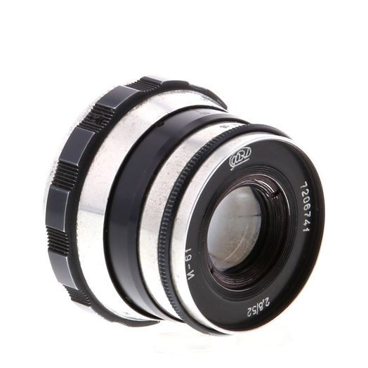FED 52mm f/2.8 Industar-61 M39 Lens for Leica Screw Mount, Black