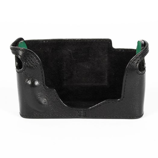 Mr. Zhou Half Case for Minolta CLE, Black Leather