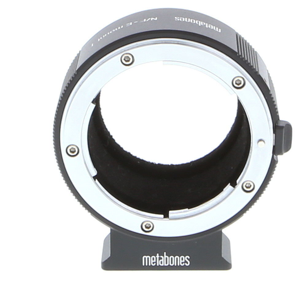 Metabones N/F-E Mount T Adapter with Support Foot for Nikon F-Mount Lens to Sony E-Mount, Black (MB_NF-E-BT3)