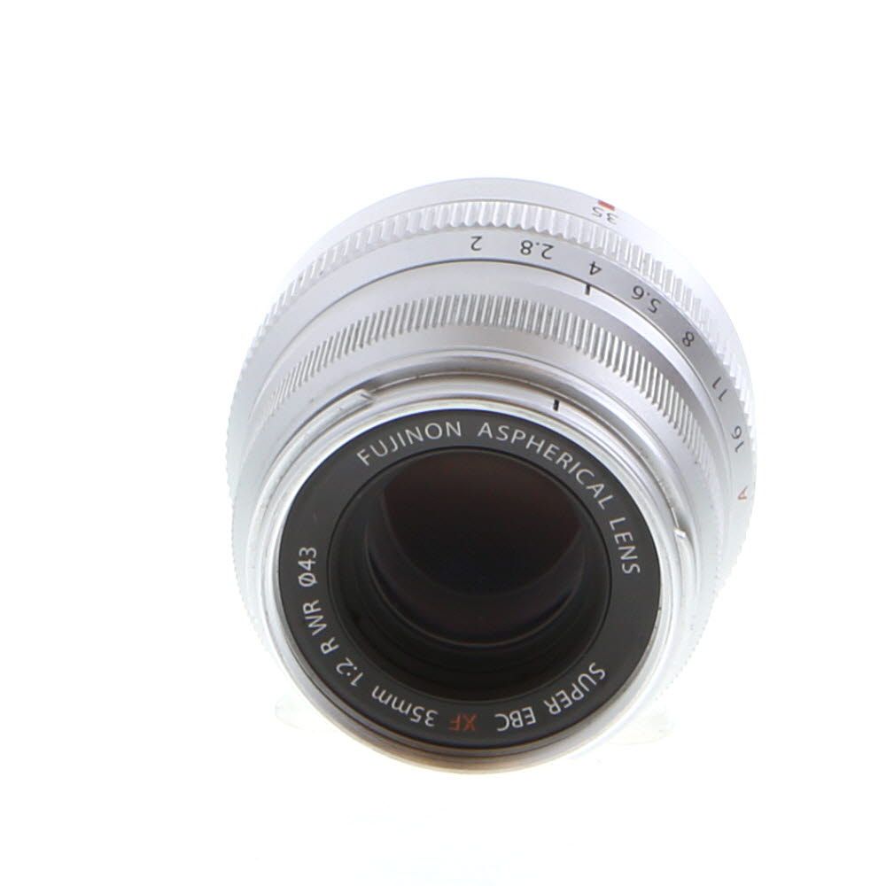 FUJIFILM XF 35mm f/2 R WR Fujinon APS-C Lens for X-Mount, Silver {43}
