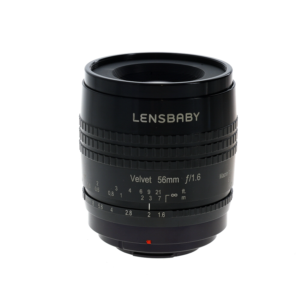 Lensbaby Velvet 56mm f/1.6 Manual Lens for Fujifilm X-Mount, Black