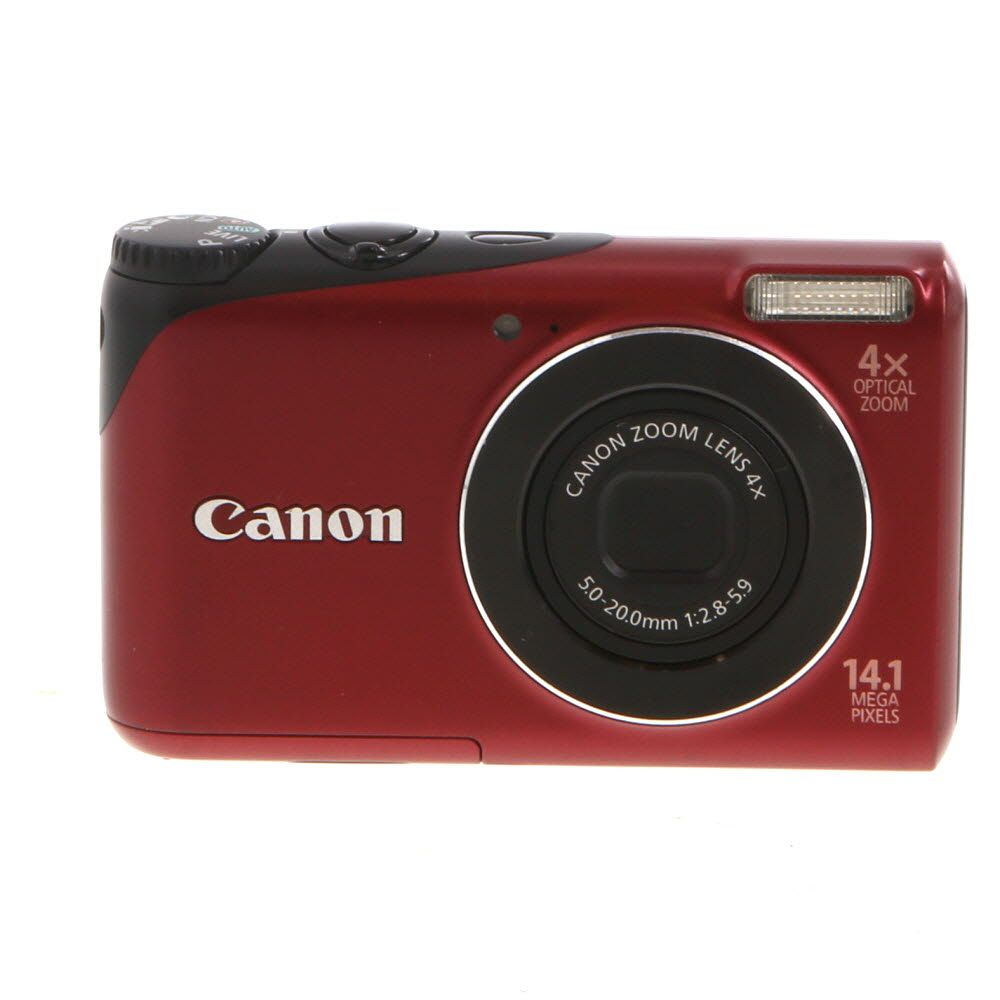 Canon PowerShot A2200 Digital Camera, Red {14.1MP}