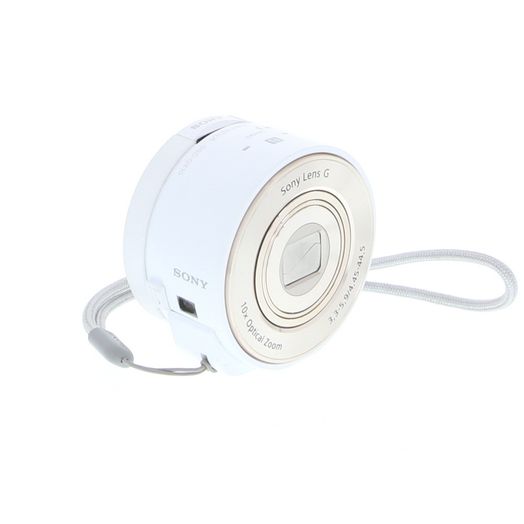 Sony Cyber-Shot DSC-QX10 Module & Smartphone Bracket White Digital