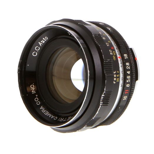 Petri 55mm F/1.8 CC Auto Black/Chrome Lens {55}