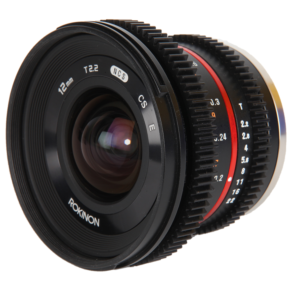 Rokinon Cine 12mm T2.2 NCS CS E Manual Lens for Sony E-Mount