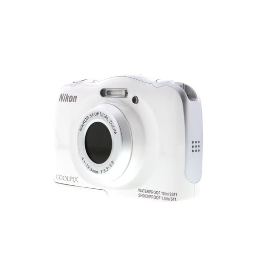 Nikon Coolpix S33 Digital Camera, White {13.2MP}