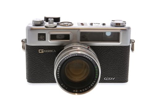 Yashica Electro 35 GS 35mm Camera, Chrome with 45mm f/1.7 Color