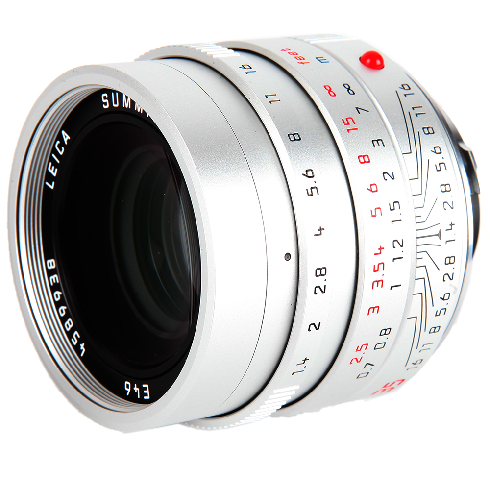 Leica 35mm f/1.4 Summilux-M M-Mount Lens, Germany, Silver 6-Bit {E46} 11301 (Steel Rim)